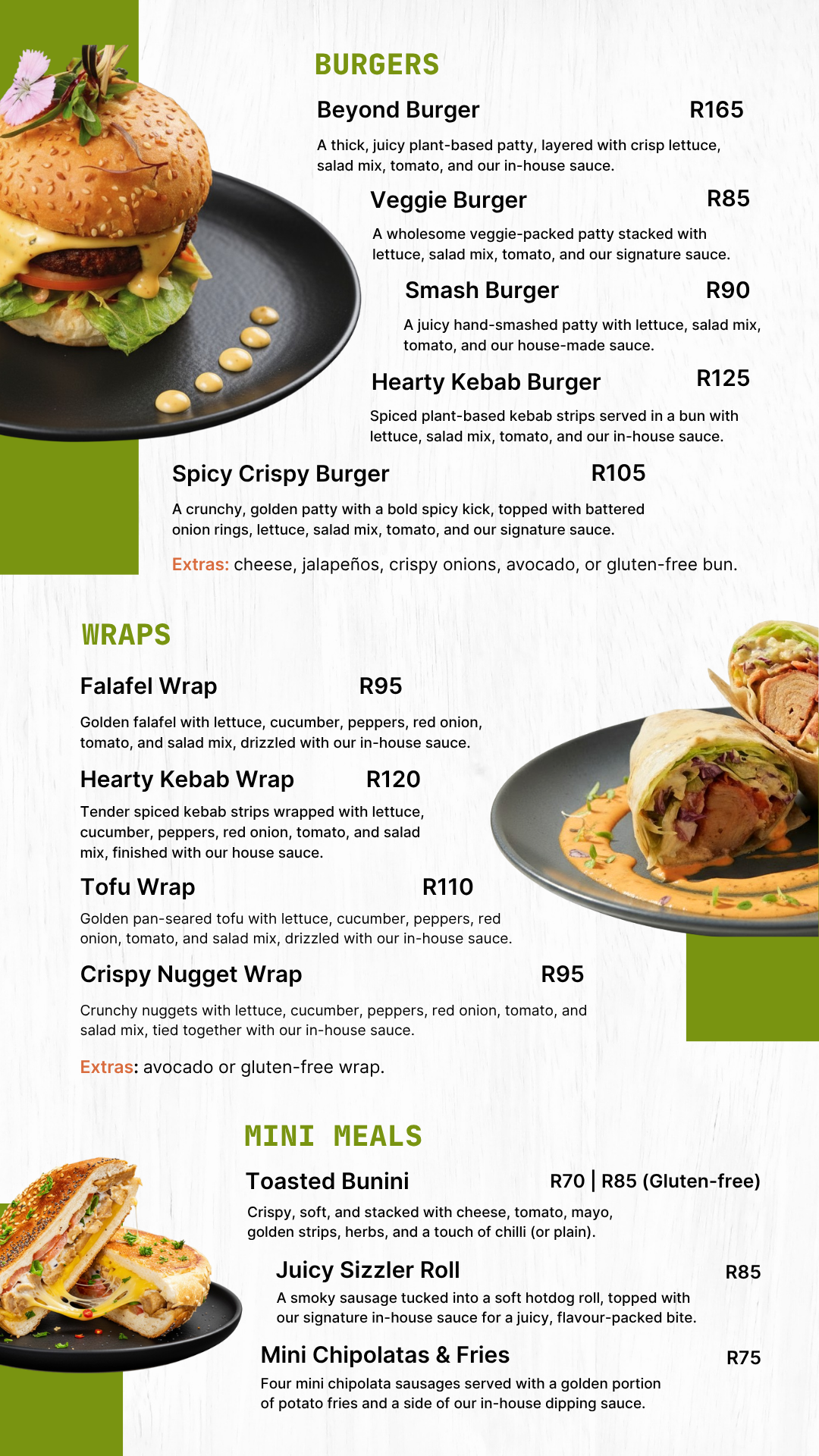 Lekker Vegan Menu - Page 1